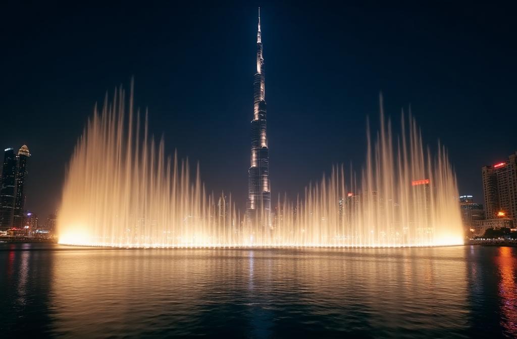 The Art of Water and Light: Dubai's Iconic Fountain — architectural lighting design insights by Larkish